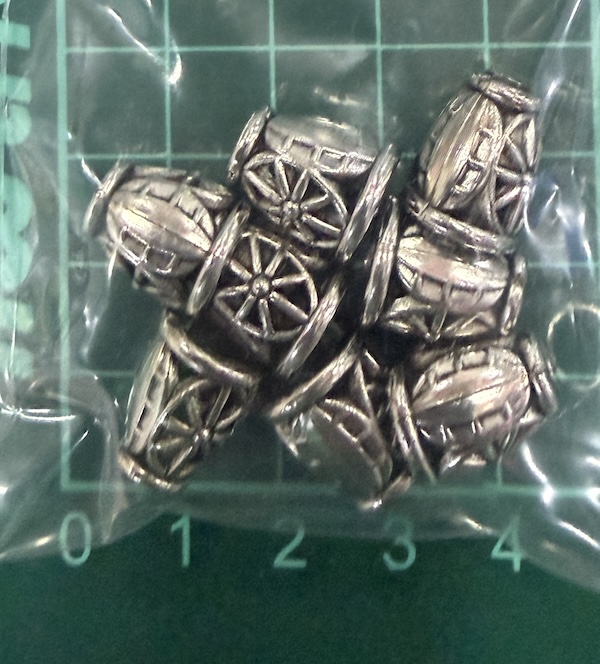 Jewel End Cap Silver